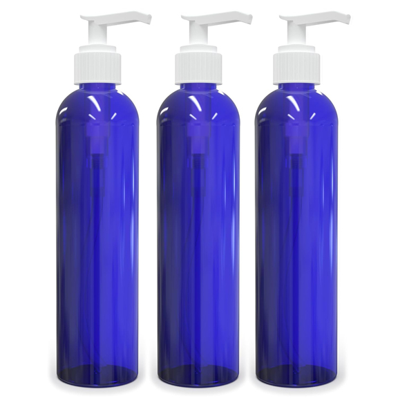 AM Bottles Lotion Blue Pump